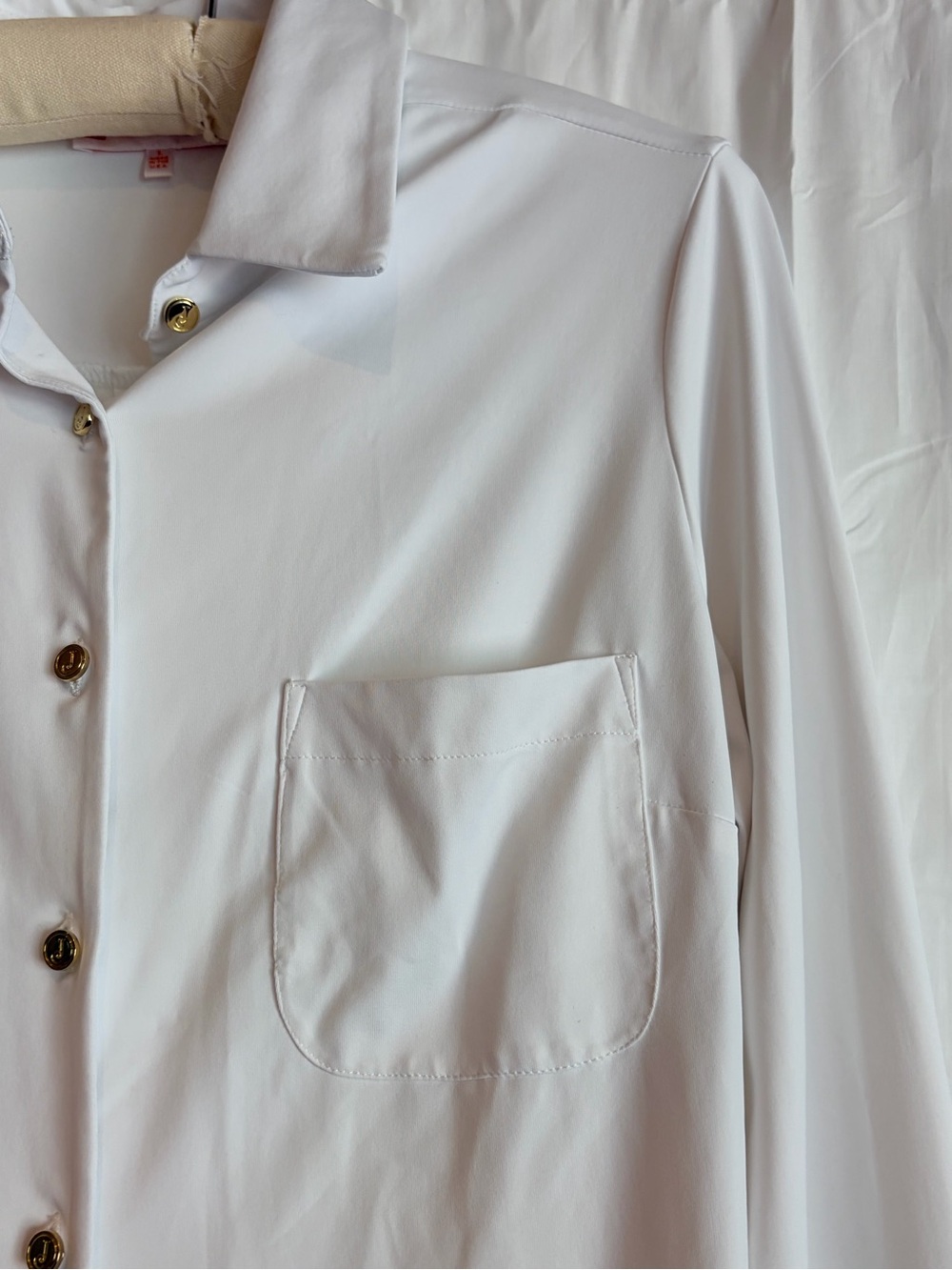 Jude Connally White Knit Long-Sleeve Button-Up Shirt - Picture 2 of 6